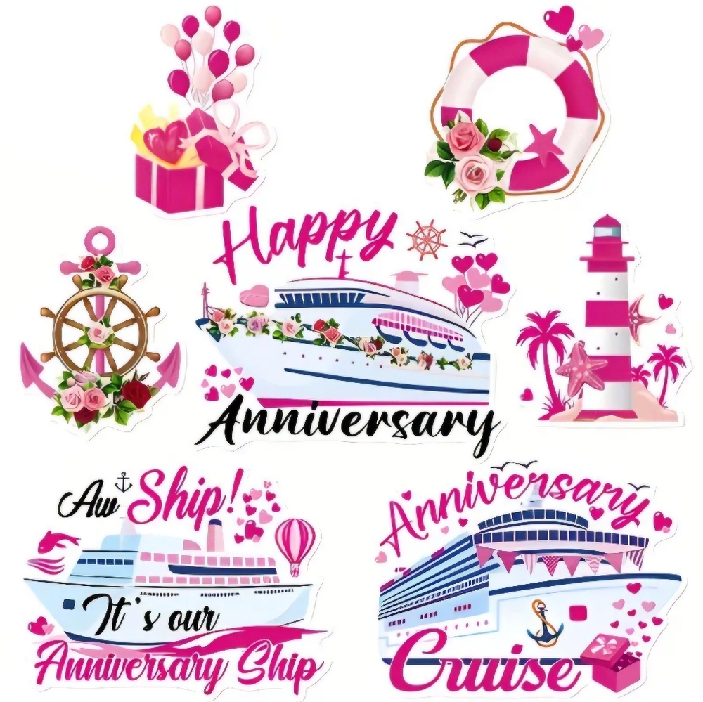 Anniversary Cruise Door Magnets (Set of 7)